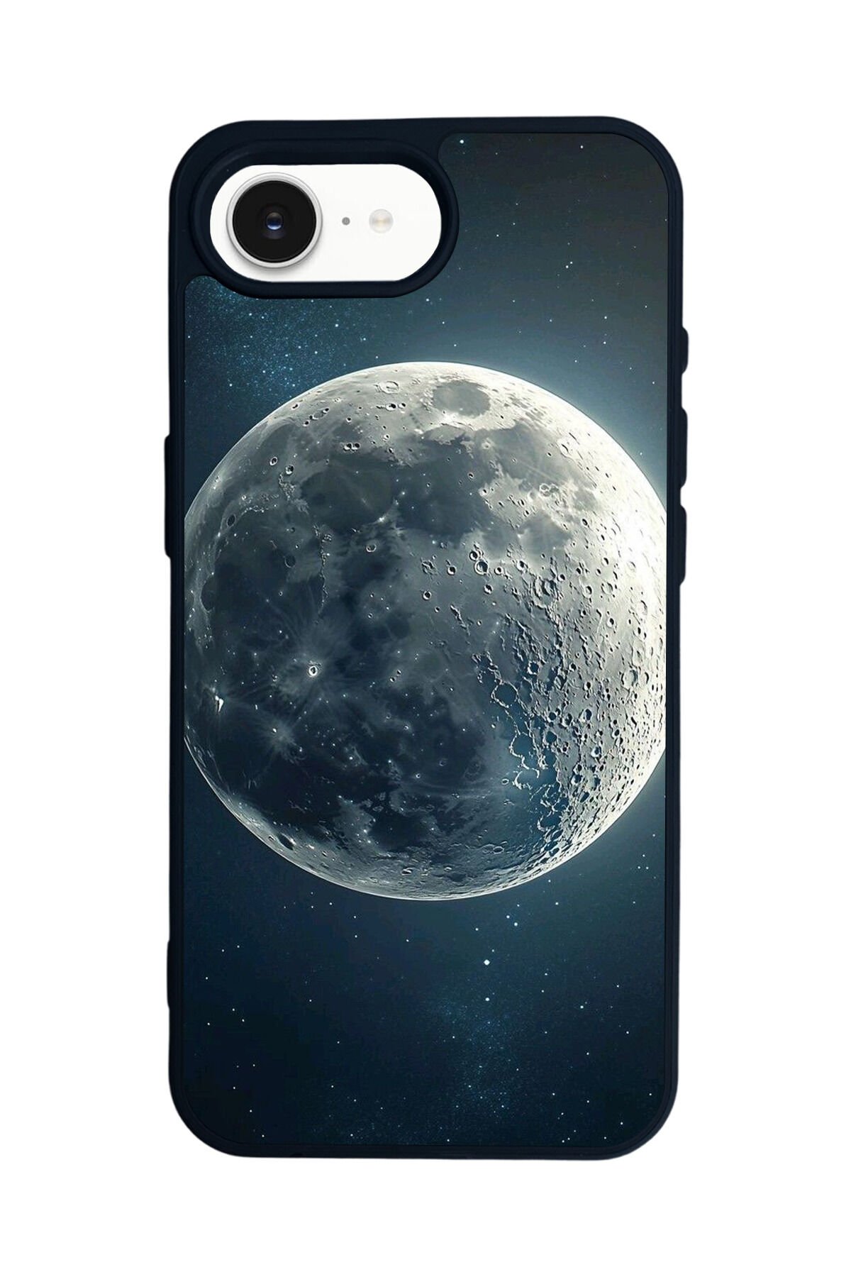 iPhone 16E Uyumlu Ay Tasarımlı Glossy Premium Kılıf