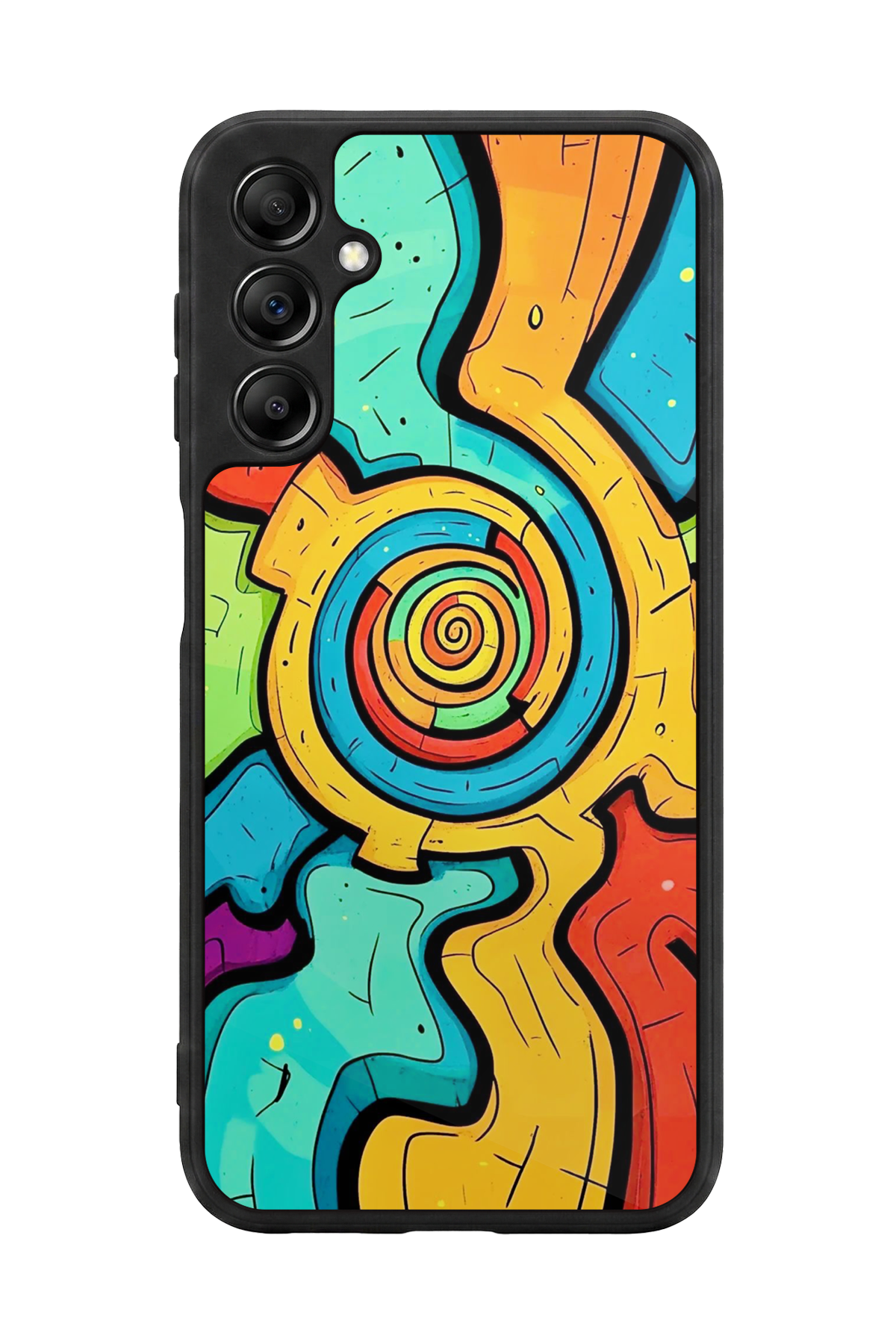 Samsung Galaxy A14 Uyumlu Abstract Tasarımlı Glossy Premium Kılıf
