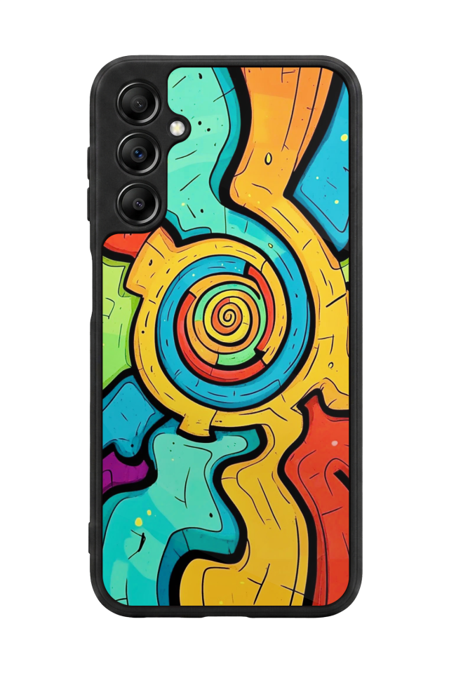 Samsung Galaxy A14 Uyumlu Abstract Tasarımlı Glossy Premium Kılıf