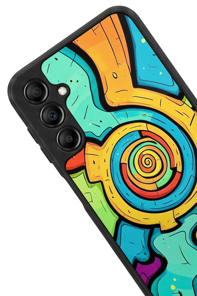 Samsung Galaxy A14 Uyumlu Abstract Tasarımlı Glossy Premium Kılıf