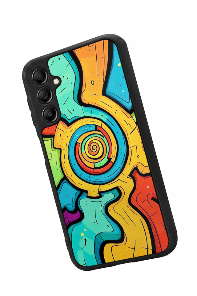 Samsung Galaxy A14 Uyumlu Abstract Tasarımlı Glossy Premium Kılıf