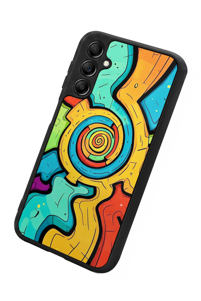 Samsung Galaxy A14 Uyumlu Abstract Tasarımlı Glossy Premium Kılıf