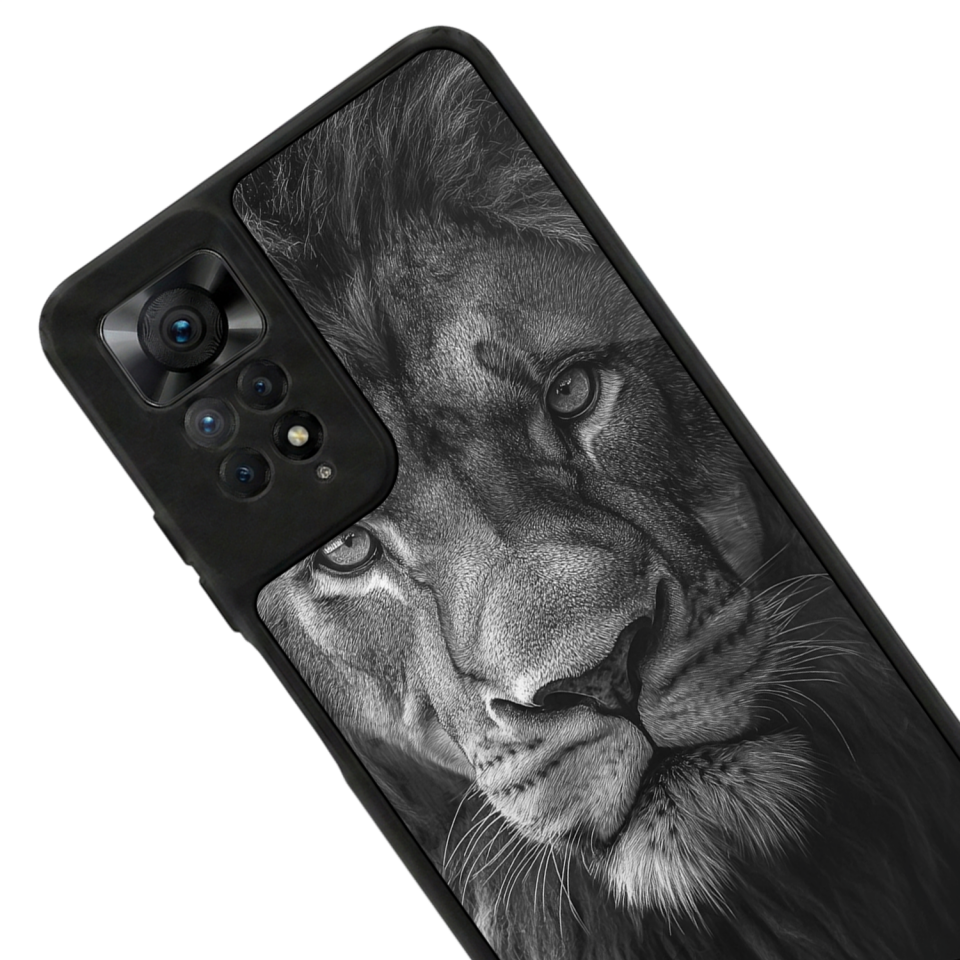 Xiaomi Redmi Note 12 Pro Uyumlu Aslan Tasarımlı Glossy Premium Kılıf