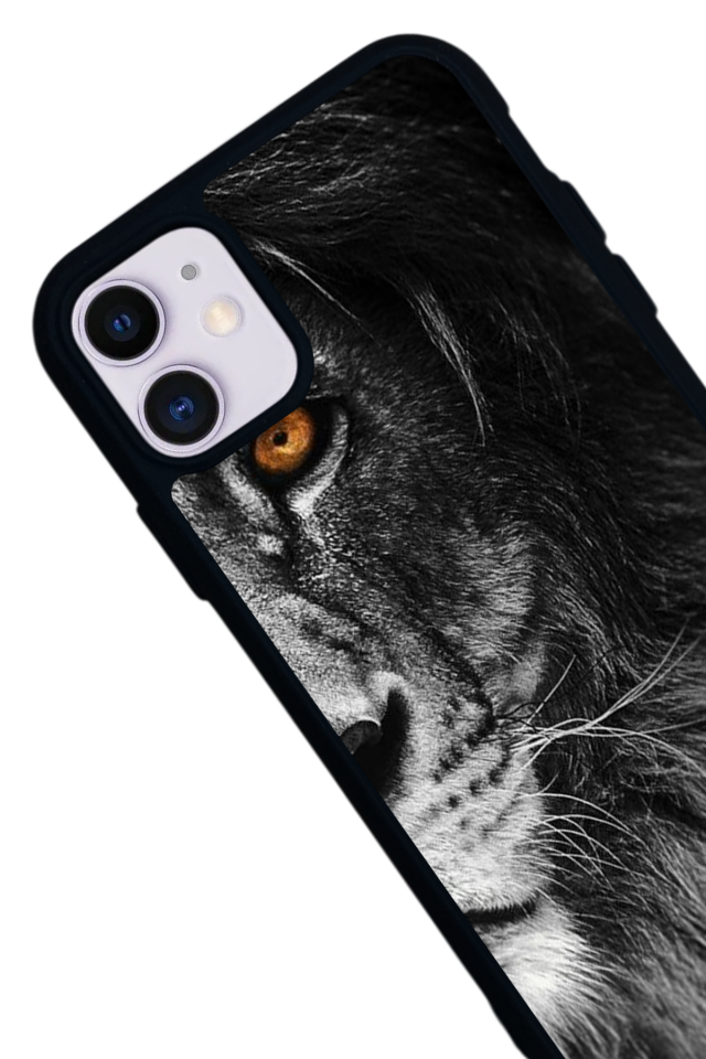 iPhone 11 Uyumlu Aslan Tasarımlı Glossy Premium Kılıf