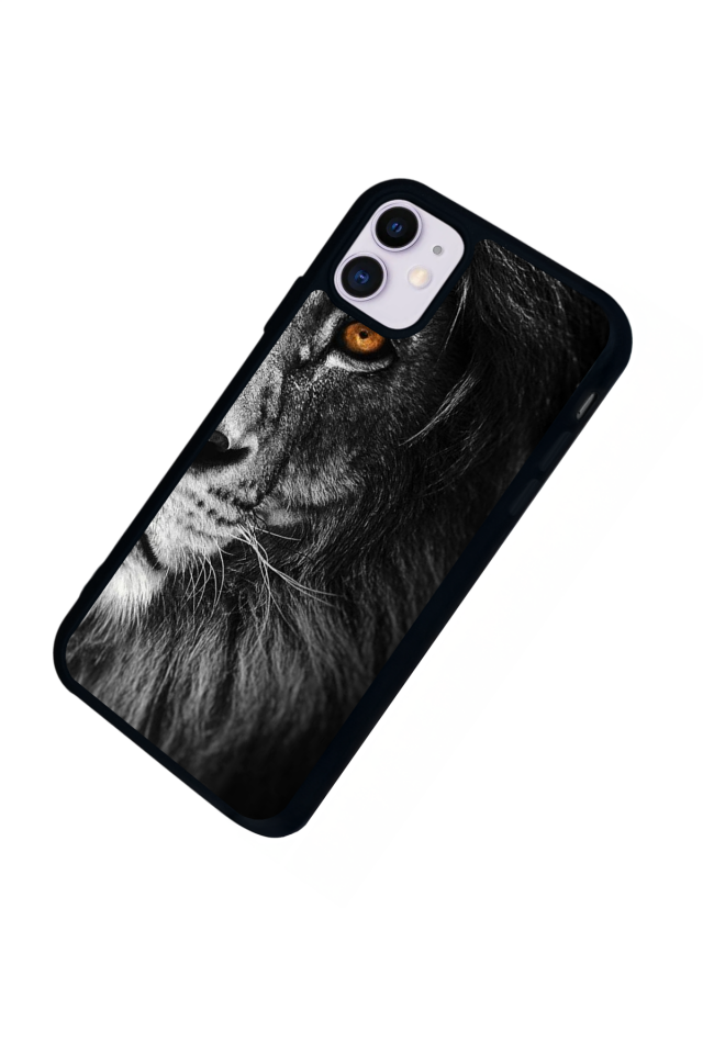 iPhone 11 Uyumlu Aslan Tasarımlı Glossy Premium Kılıf