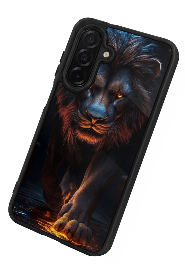 Samsung Galaxy A26 Uyumlu Aslan Tasarımlı Glossy Premium Kılıf