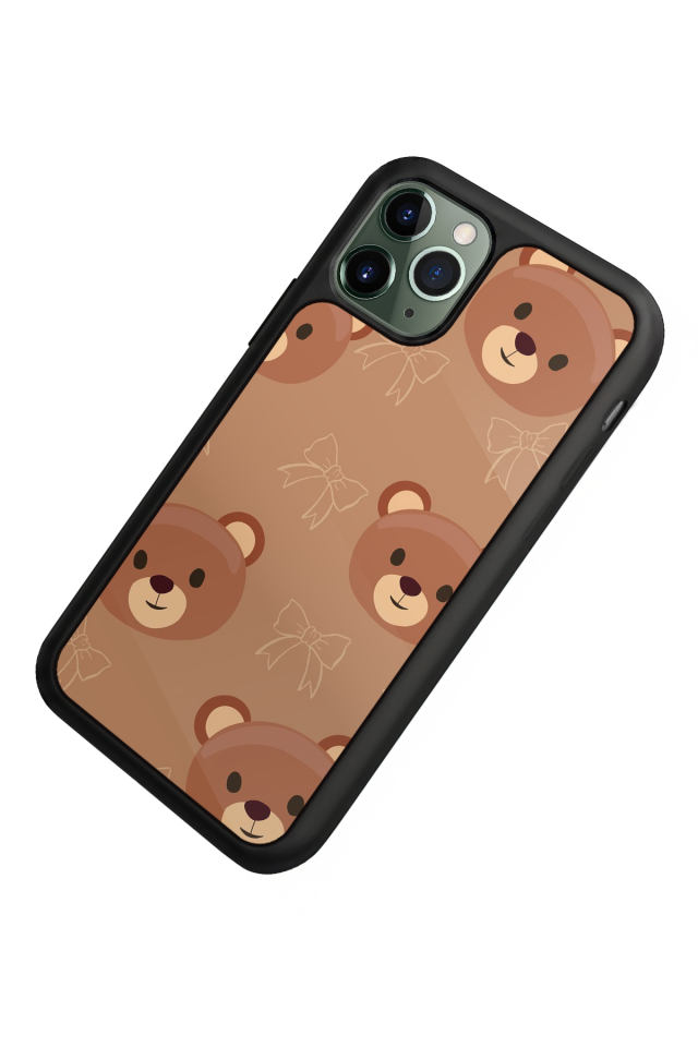 iPhone 11 Pro Max Uyumlu Ayı Tasarımlı Glossy Premium Kılıf