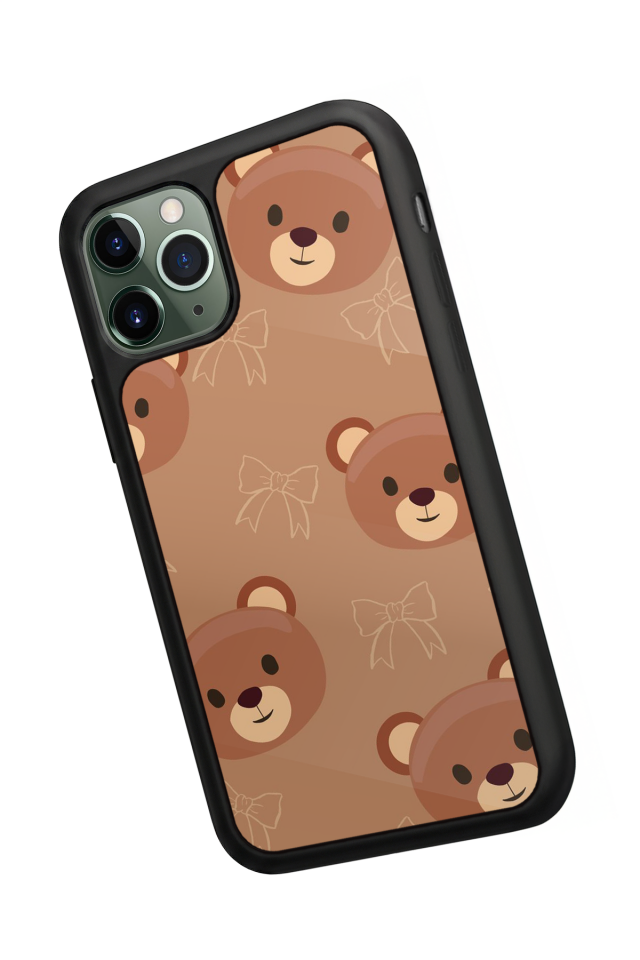 iPhone 11 Pro Max Uyumlu Ayı Tasarımlı Glossy Premium Kılıf