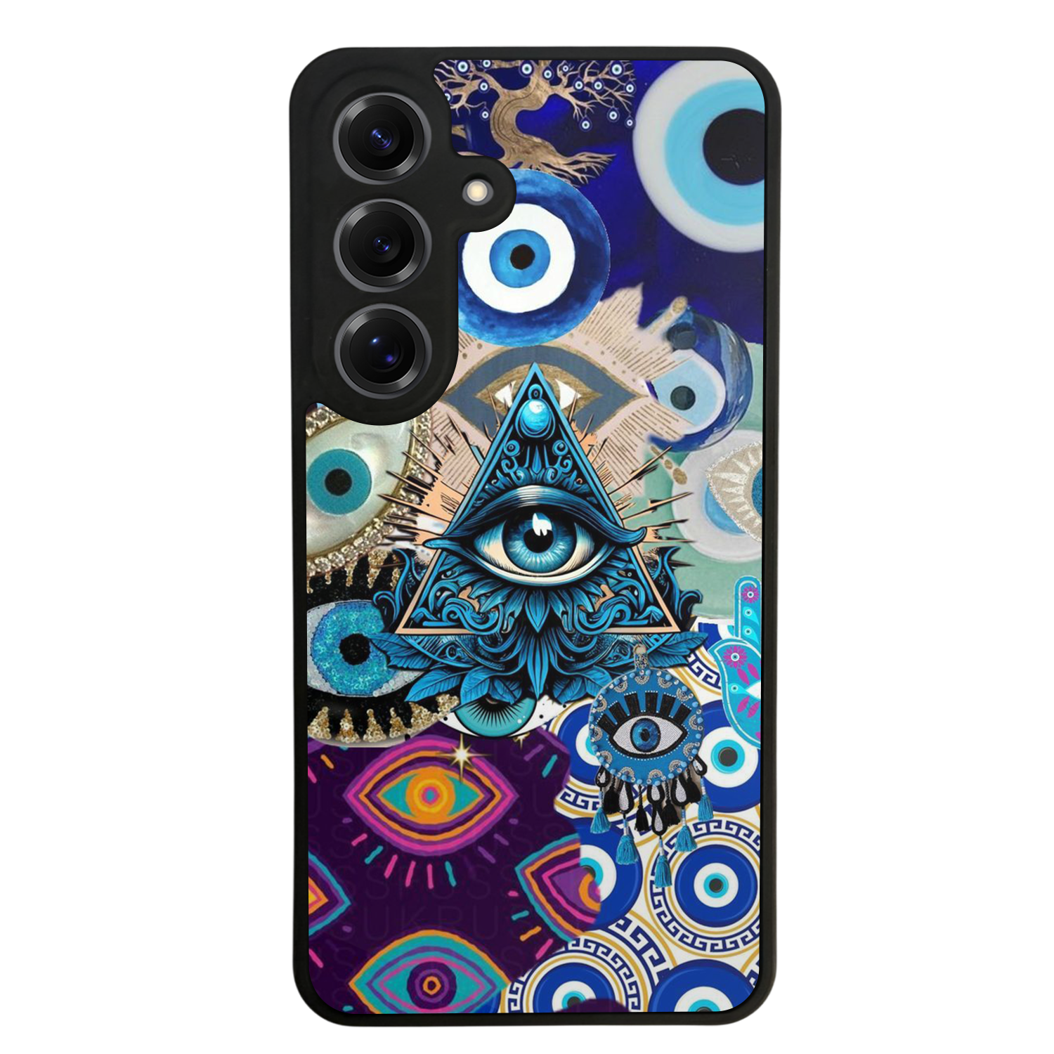 Samsung Galaxy S25 Uyumlu Göz Tasarımlı Glossy Premium Kılıf