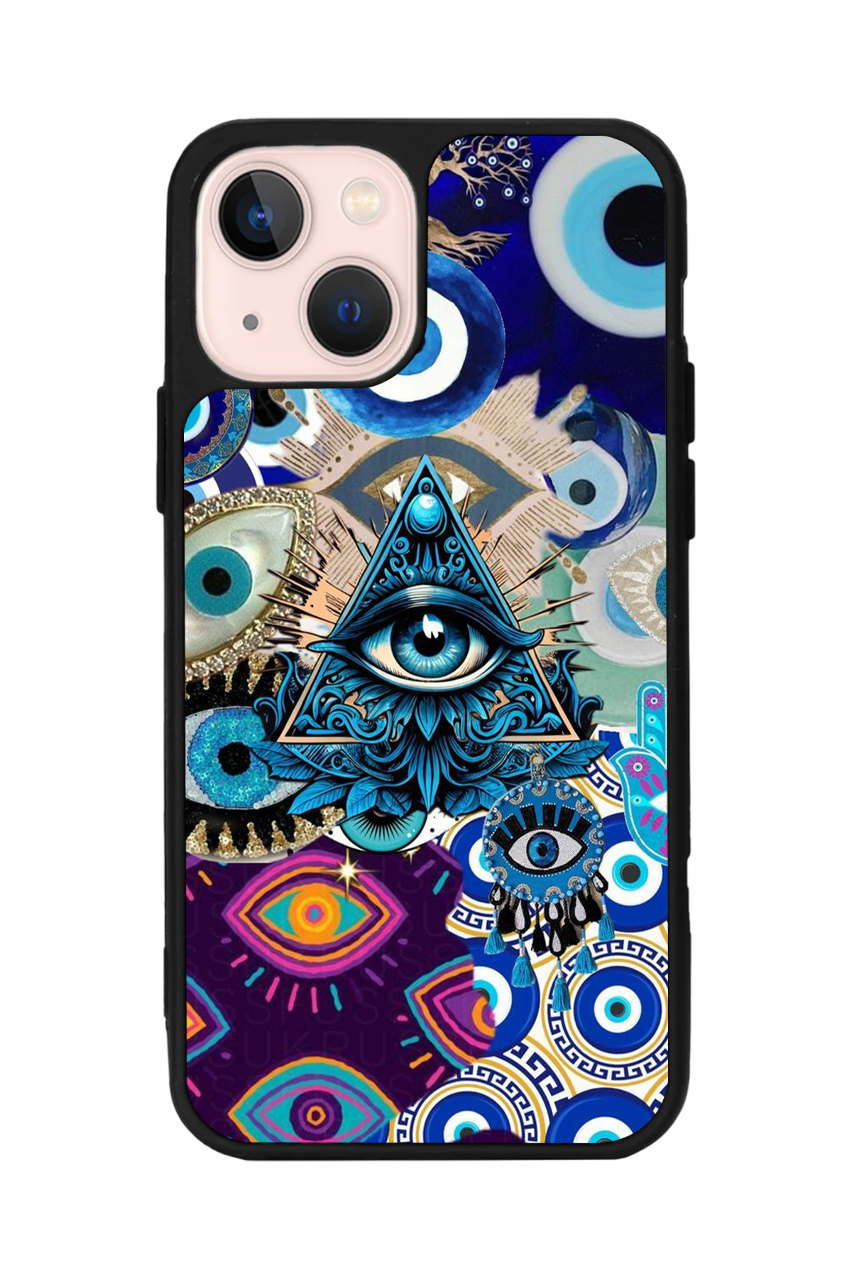 iPhone 13/14 Uyumlu Göz Tasarımlı Glossy Premium Kılıf