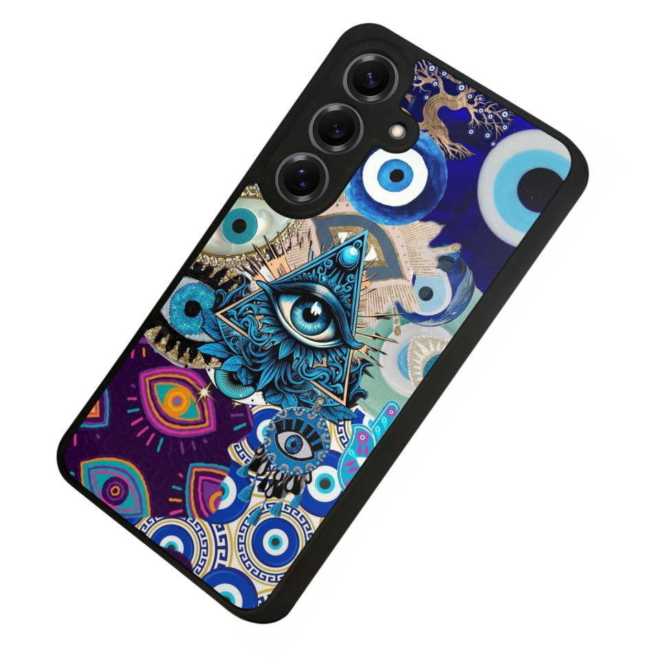 Samsung Galaxy S25 Uyumlu Göz Tasarımlı Glossy Premium Kılıf