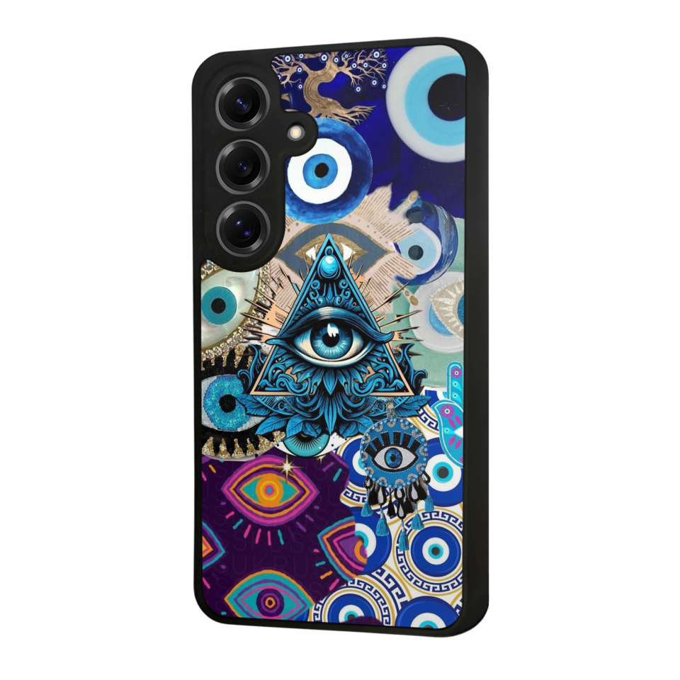 Samsung Galaxy S25 Uyumlu Göz Tasarımlı Glossy Premium Kılıf