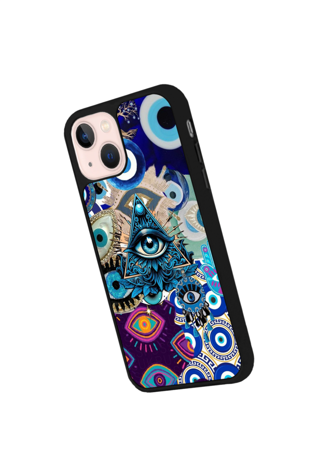 iPhone 13/14 Uyumlu Göz Tasarımlı Glossy Premium Kılıf