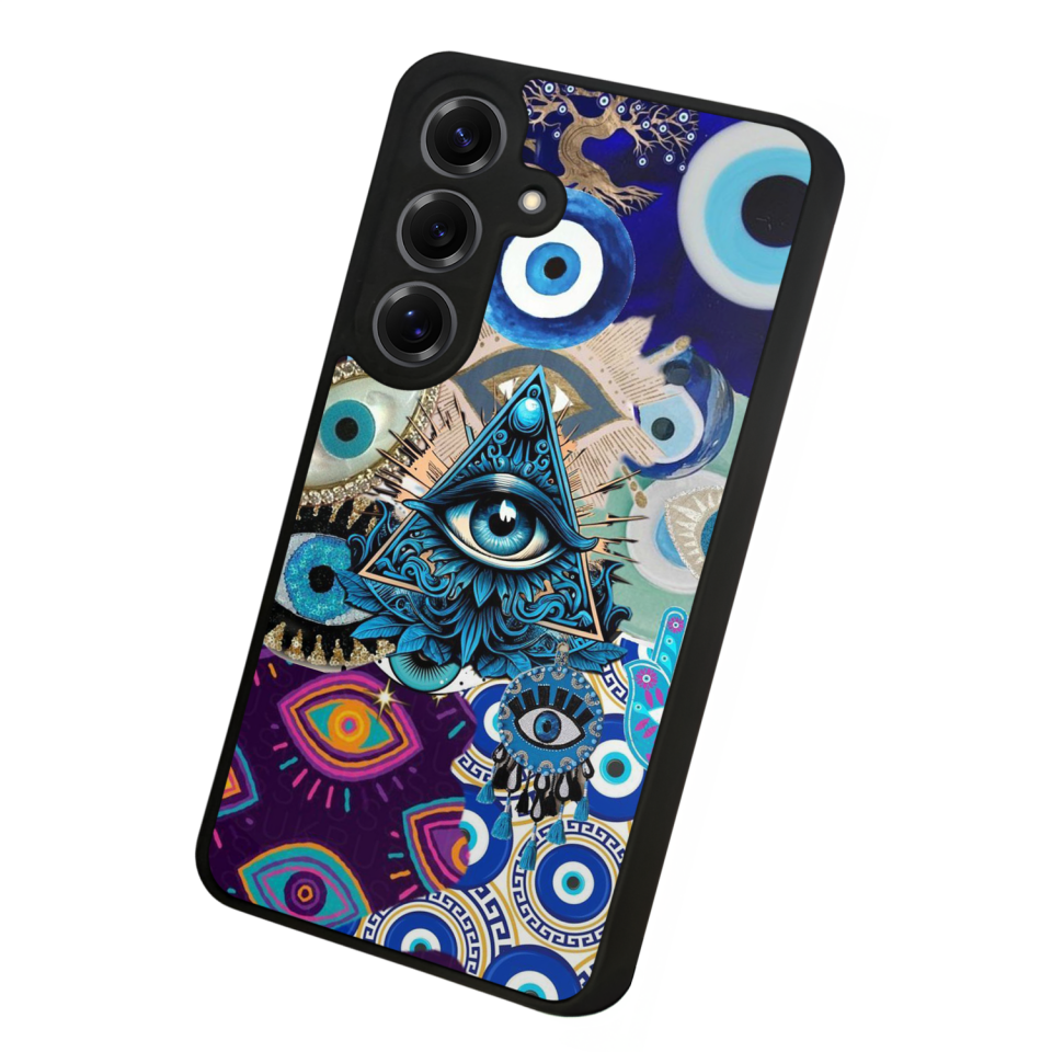 Samsung Galaxy S25 Uyumlu Göz Tasarımlı Glossy Premium Kılıf