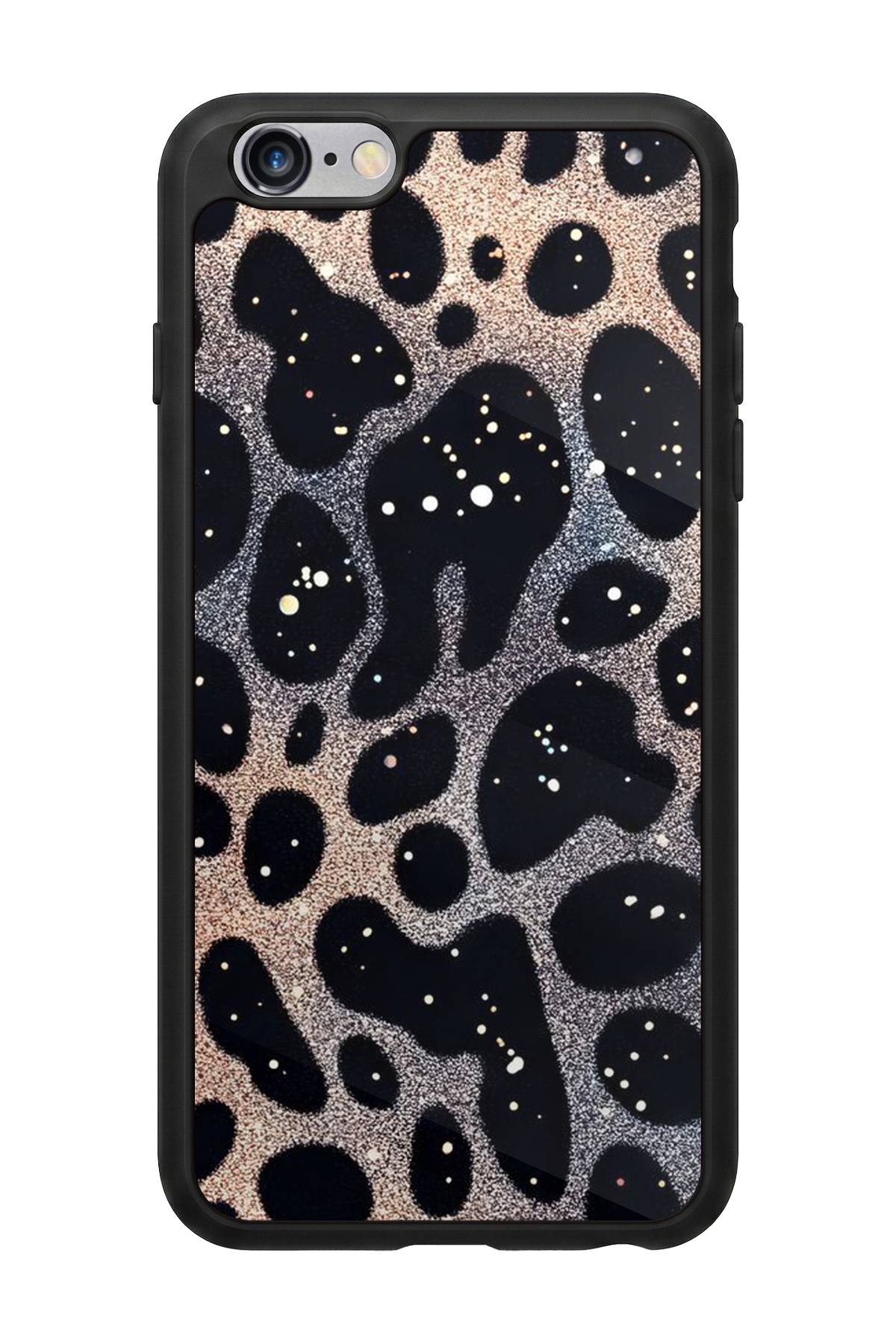 iPhone 6s Plus Uyumlu Hologram Leopar Tasarımlı Glossy Premium Kılıf