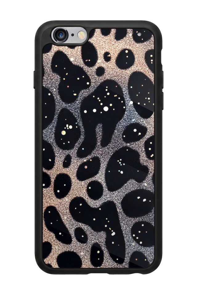 iPhone 6s Plus Uyumlu Hologram Leopar Tasarımlı Glossy Premium Kılıf