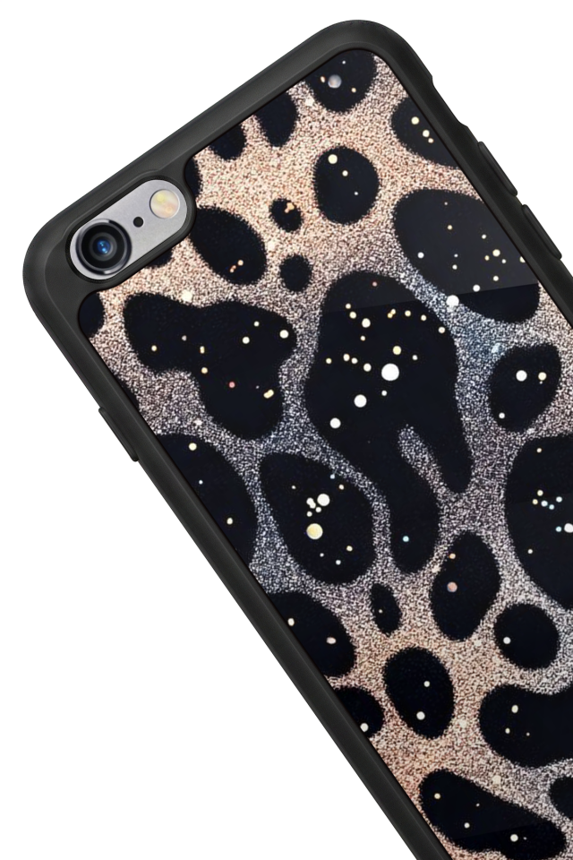 iPhone 6s Plus Uyumlu Hologram Leopar Tasarımlı Glossy Premium Kılıf
