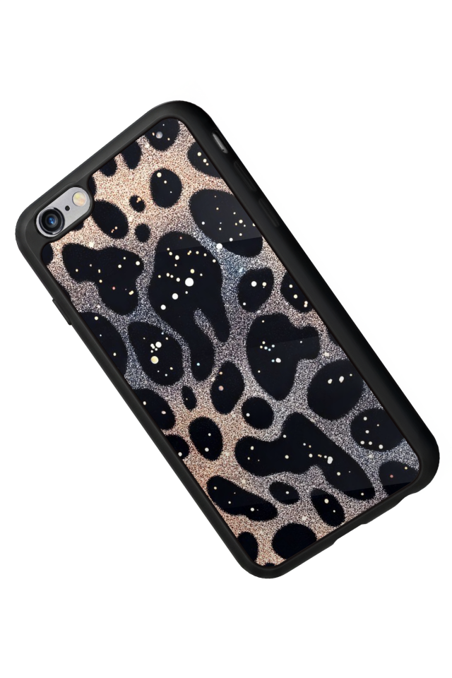iPhone 6s Plus Uyumlu Hologram Leopar Tasarımlı Glossy Premium Kılıf