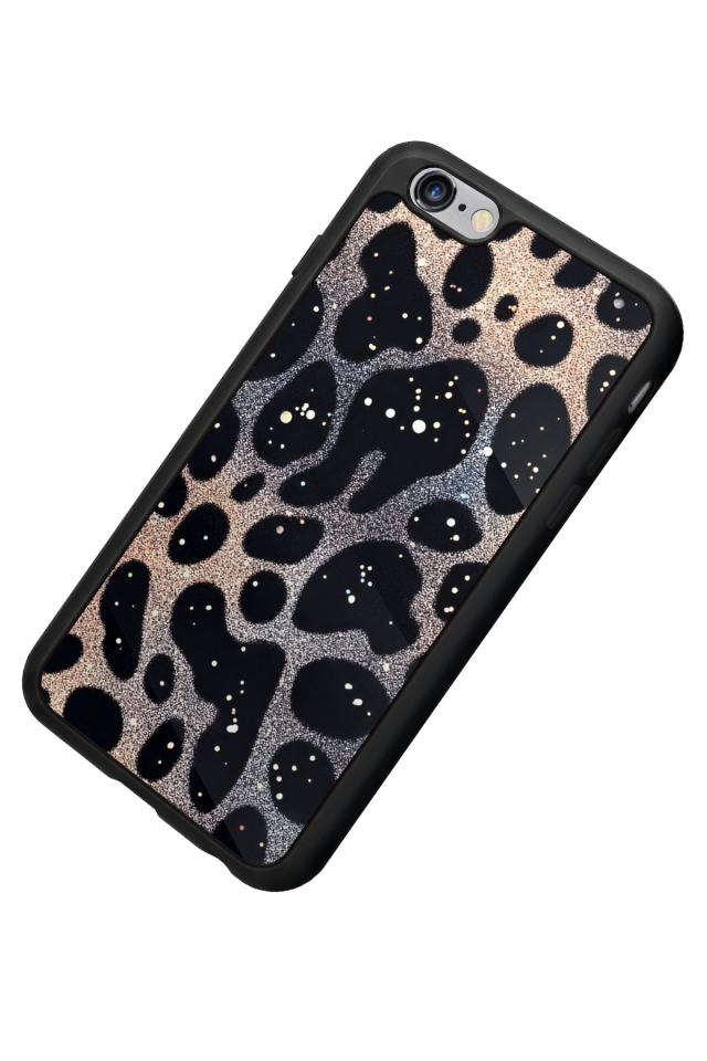 iPhone 6s Plus Uyumlu Hologram Leopar Tasarımlı Glossy Premium Kılıf