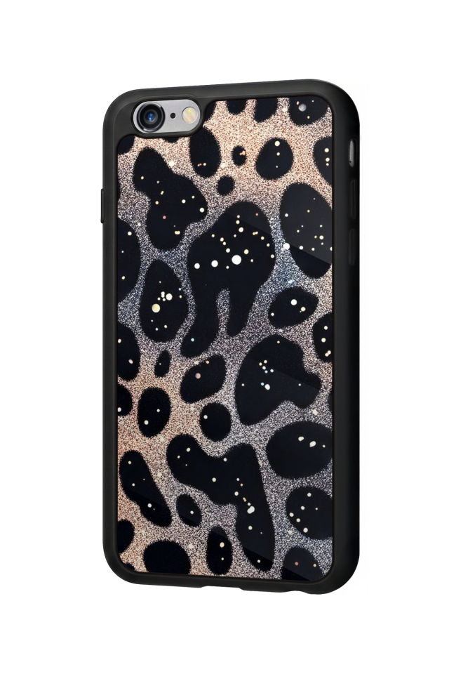 iPhone 6s Plus Uyumlu Hologram Leopar Tasarımlı Glossy Premium Kılıf