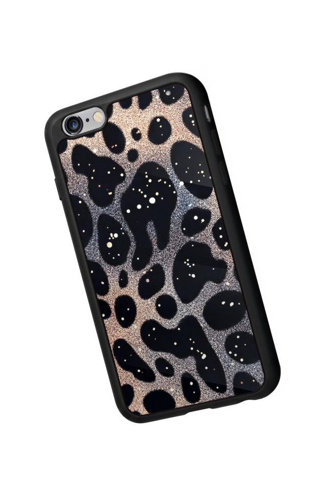 iPhone 6s Plus Uyumlu Hologram Leopar Tasarımlı Glossy Premium Kılıf