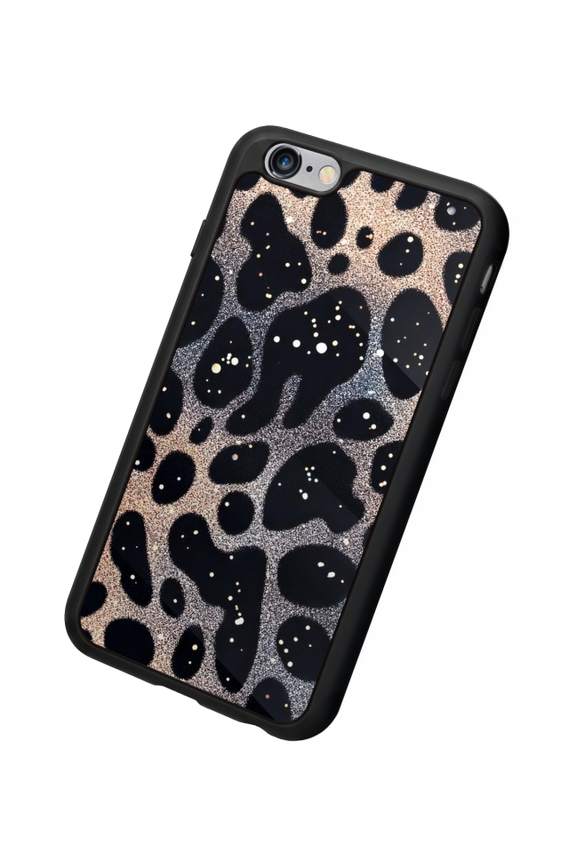 iPhone 6s Plus Uyumlu Hologram Leopar Tasarımlı Glossy Premium Kılıf