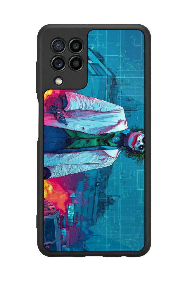 Samsung Galaxy M32 Uyumlu Joker Tasarımlı Glossy Premium Kılıf