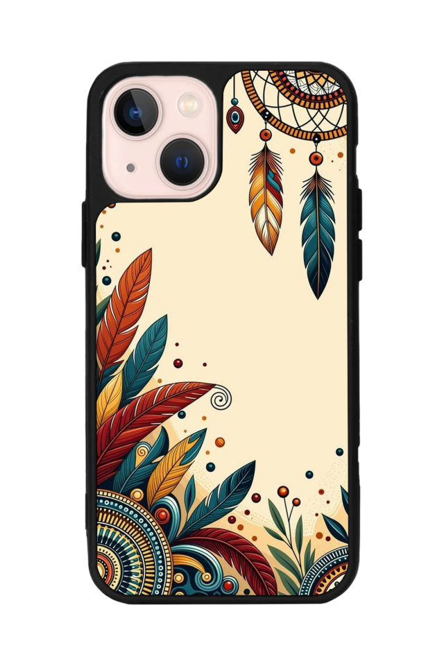 iPhone 15 Plus Uyumlu Mandala Tasarımlı Glossy Premium Kılıf
