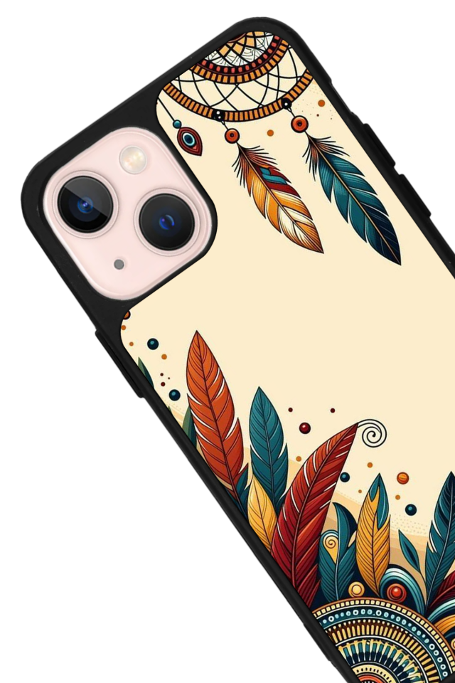 iPhone 15 Plus Uyumlu Mandala Tasarımlı Glossy Premium Kılıf