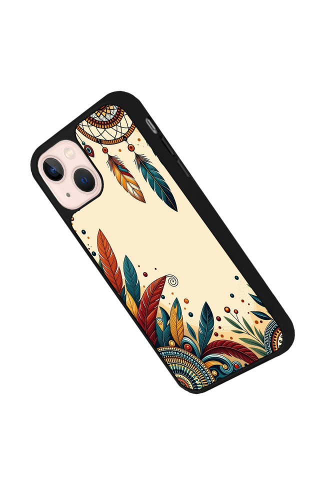 iPhone 15 Plus Uyumlu Mandala Tasarımlı Glossy Premium Kılıf