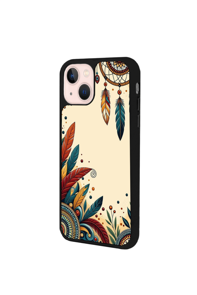 iPhone 15 Plus Uyumlu Mandala Tasarımlı Glossy Premium Kılıf