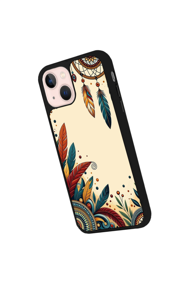 iPhone 15 Plus Uyumlu Mandala Tasarımlı Glossy Premium Kılıf