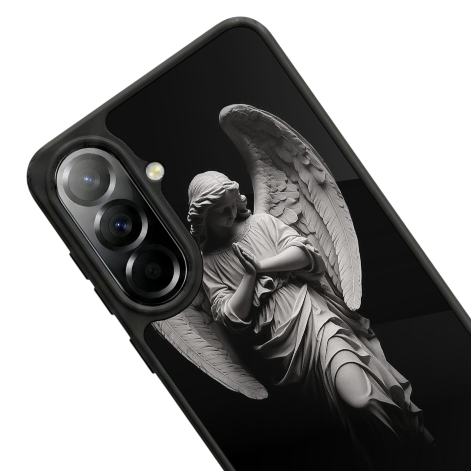 Samsung Galaxy A37 Uyumlu Melek Tasarımlı Glossy Premium Kılıf