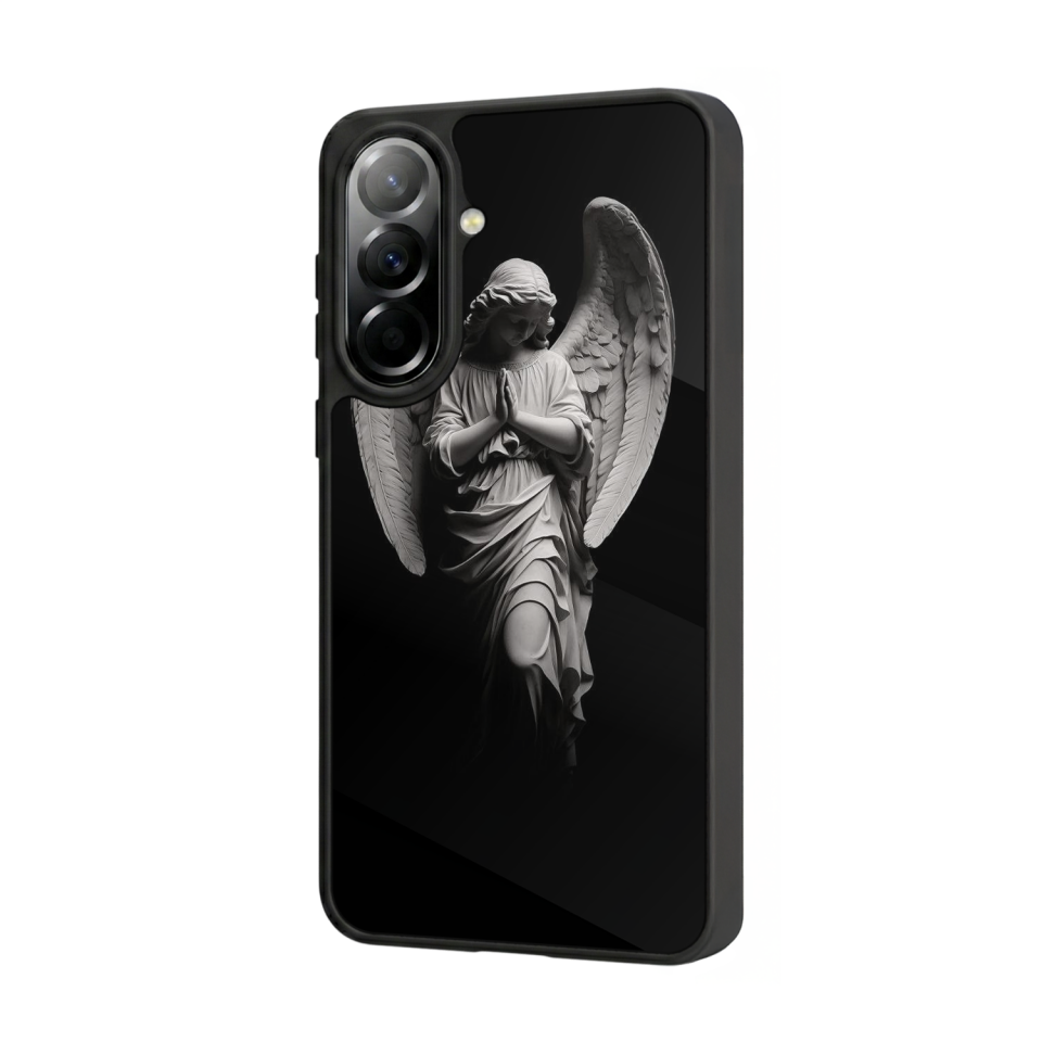 Samsung Galaxy A37 Uyumlu Melek Tasarımlı Glossy Premium Kılıf