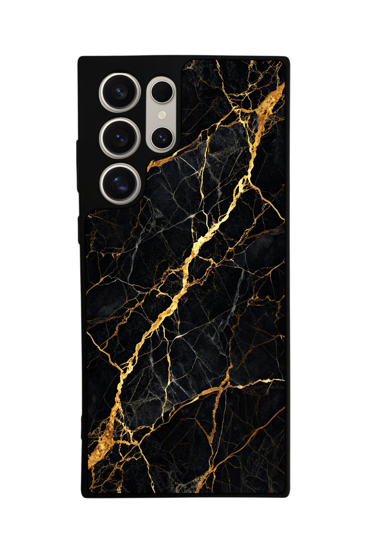 Samsung Galaxy S22 Ultra Uyumlu Mermer Marble Tasarımlı Glossy Premium Kılıf