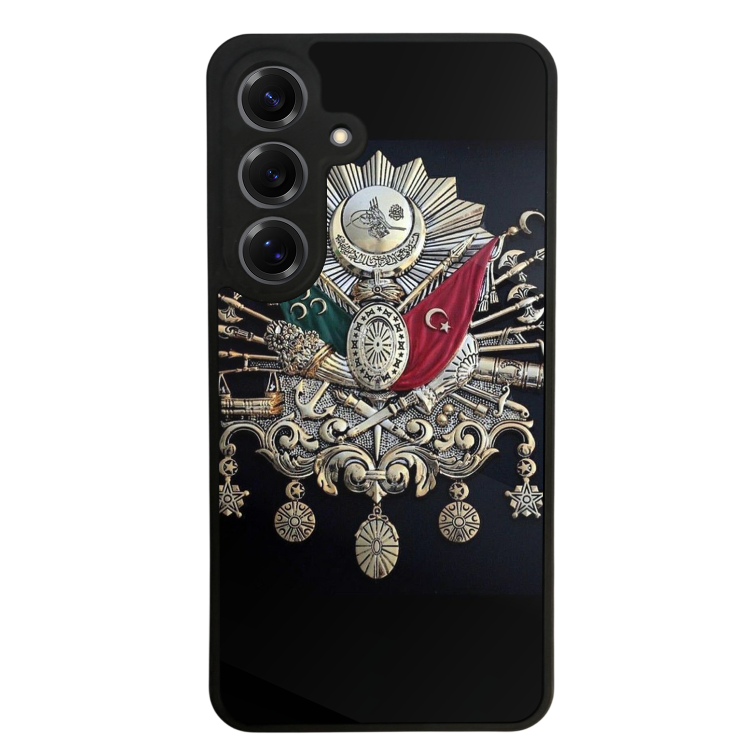 Samsung Galaxy S25 Uyumlu Osmanli Tugrasi Tasarımlı Glossy Premium Kılıf