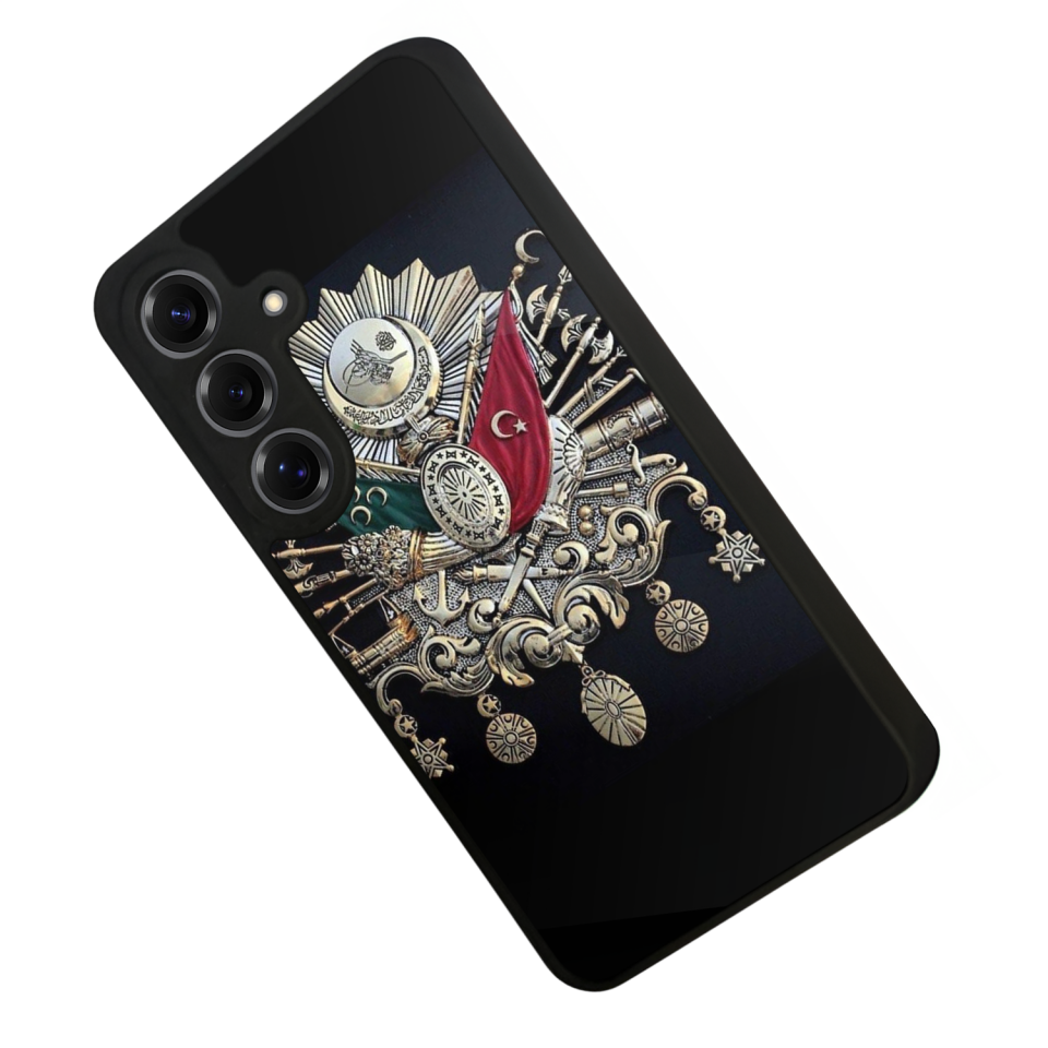Samsung Galaxy S25 Uyumlu Osmanli Tugrasi Tasarımlı Glossy Premium Kılıf