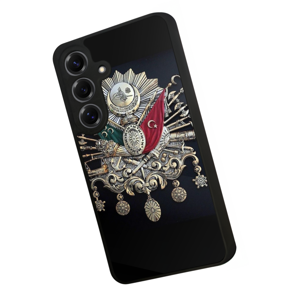 Samsung Galaxy S25 Uyumlu Osmanli Tugrasi Tasarımlı Glossy Premium Kılıf
