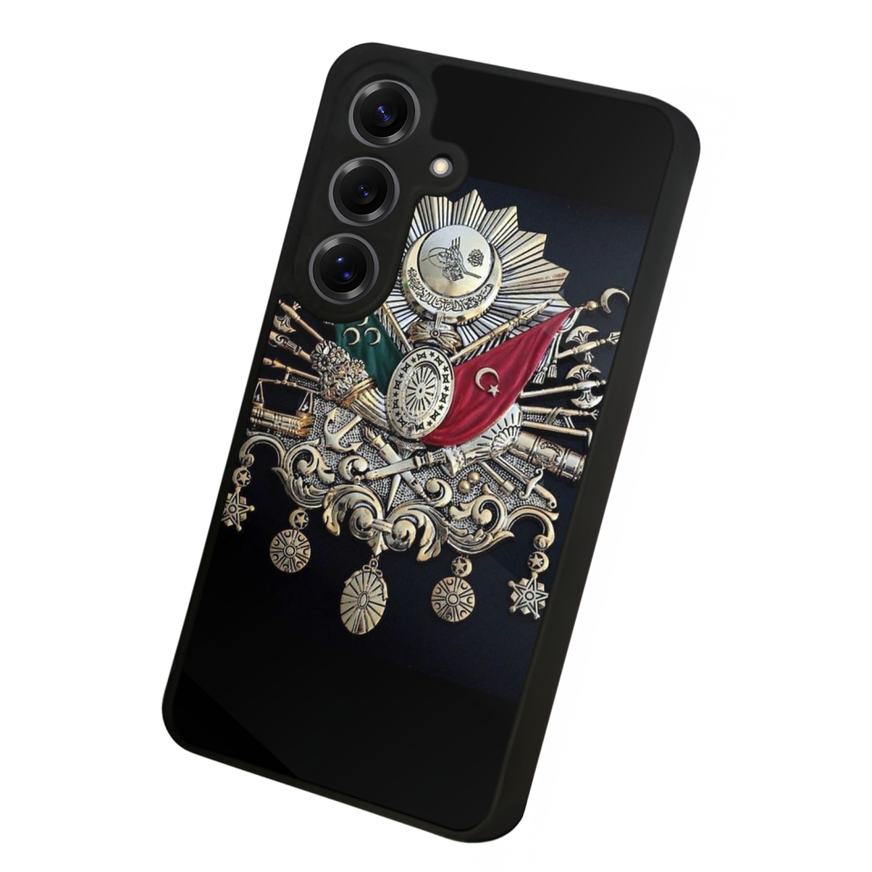 Samsung Galaxy S25 Uyumlu Osmanli Tugrasi Tasarımlı Glossy Premium Kılıf