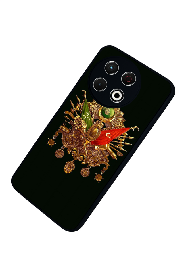 Tecno Spark 30 Pro Uyumlu Osmanli Tugrasi Tasarımlı Glossy Premium Kılıf