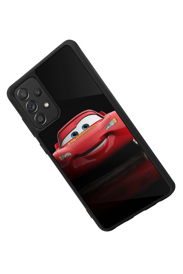 Samsung Galaxy A72 Uyumlu Şimsek McQueen Tasarımlı Glossy Premium Kılıf