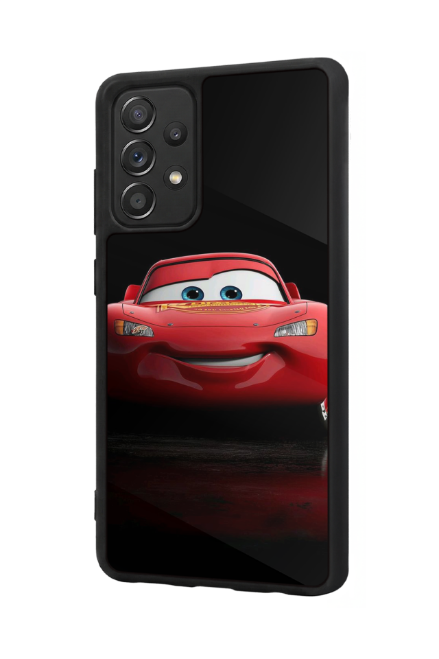 Samsung Galaxy A72 Uyumlu Şimsek McQueen Tasarımlı Glossy Premium Kılıf