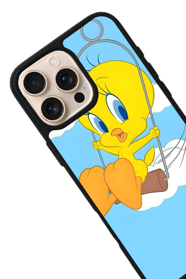 iPhone 14 Pro Max Uyumlu Tweety Tasarımlı Glossy Premium Kılıf