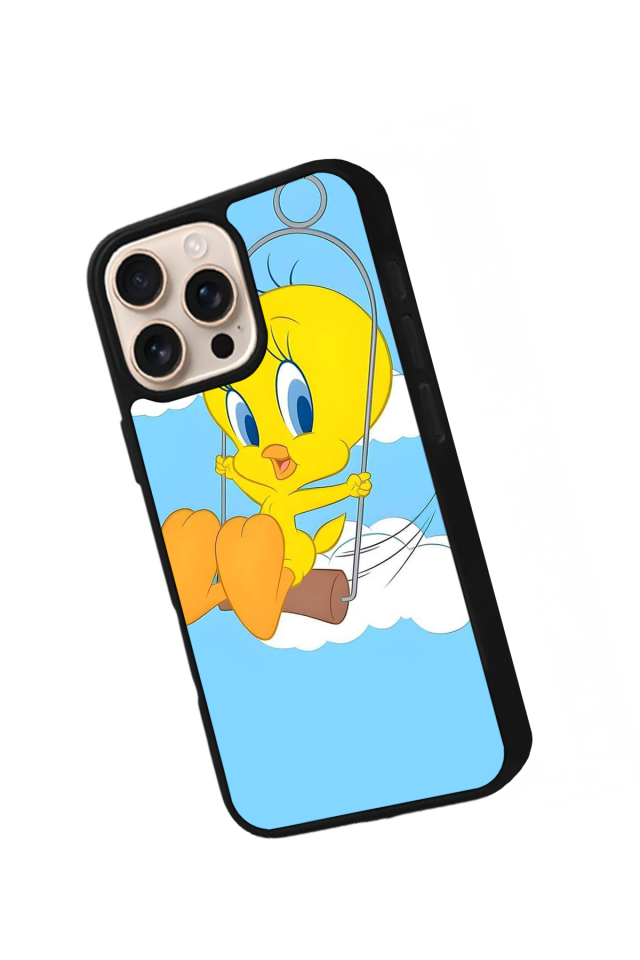 iPhone 14 Pro Max Uyumlu Tweety Tasarımlı Glossy Premium Kılıf