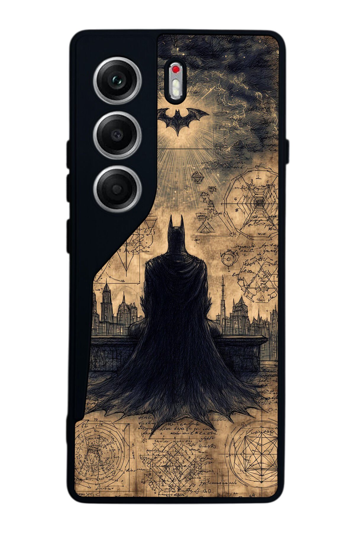 Tecno Camon 40 Uyumlu Batman Tasarımlı Glossy Premium Kılıf