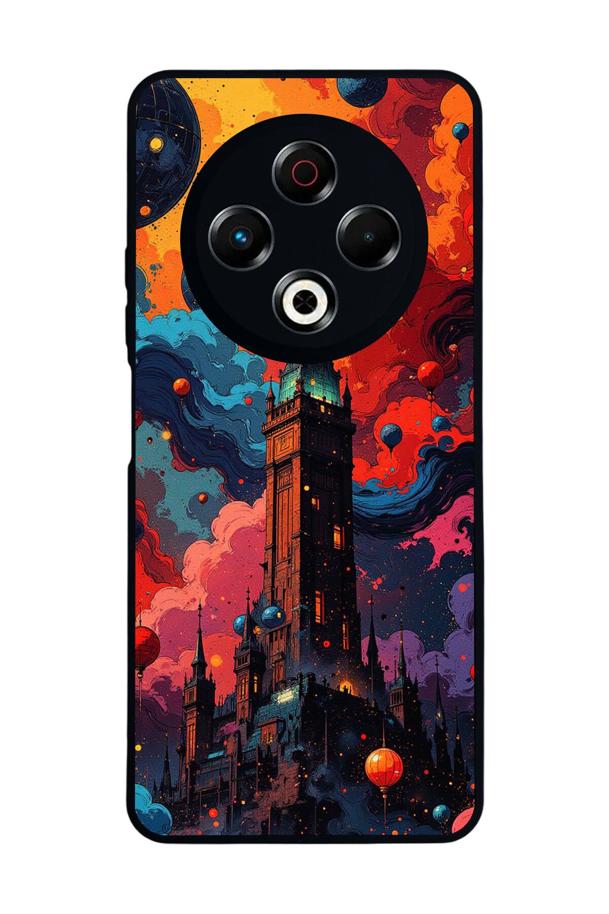 Tecno Spark 30 Uyumlu Abstract Tasarımlı Glossy Premium Kılıf