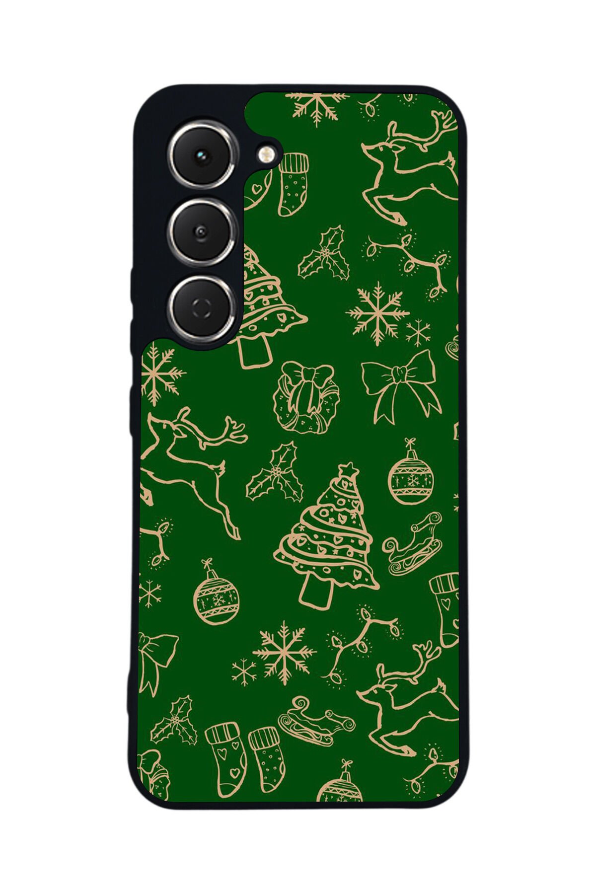 Tecno Spark 40 Pro Uyumlu Yilbasi Christmas Tasarımlı Glossy Premium Kılıf