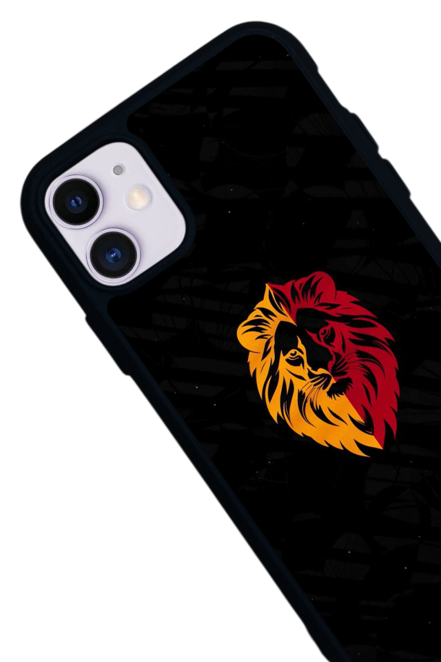 iPhone 11 Uyumlu Aslan Tasarımlı Glossy Premium Kılıf