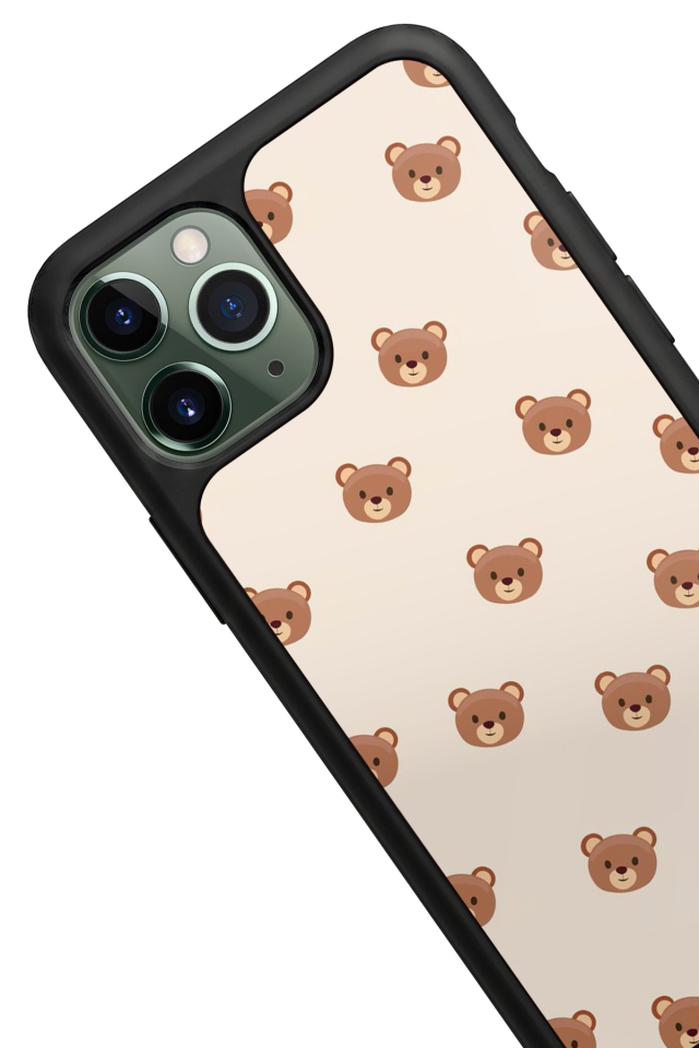 iPhone 11 Pro Max Uyumlu Ayı Tasarımlı Glossy Premium Kılıf