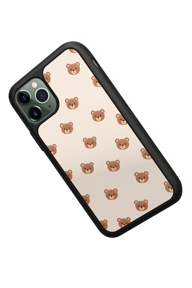 iPhone 11 Pro Max Uyumlu Ayı Tasarımlı Glossy Premium Kılıf